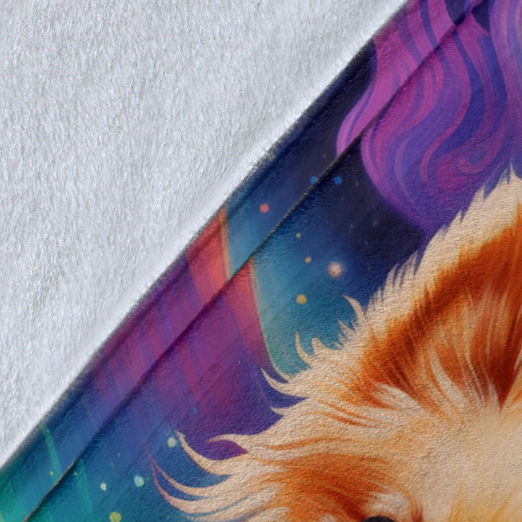 Tibetan Spaniel Blanket, Trippy Psychedelics Tibetan Spaniel Fleece Blanket, Tibetan Spaniel Throw Blanket, Tibetan Spaniel Gifts