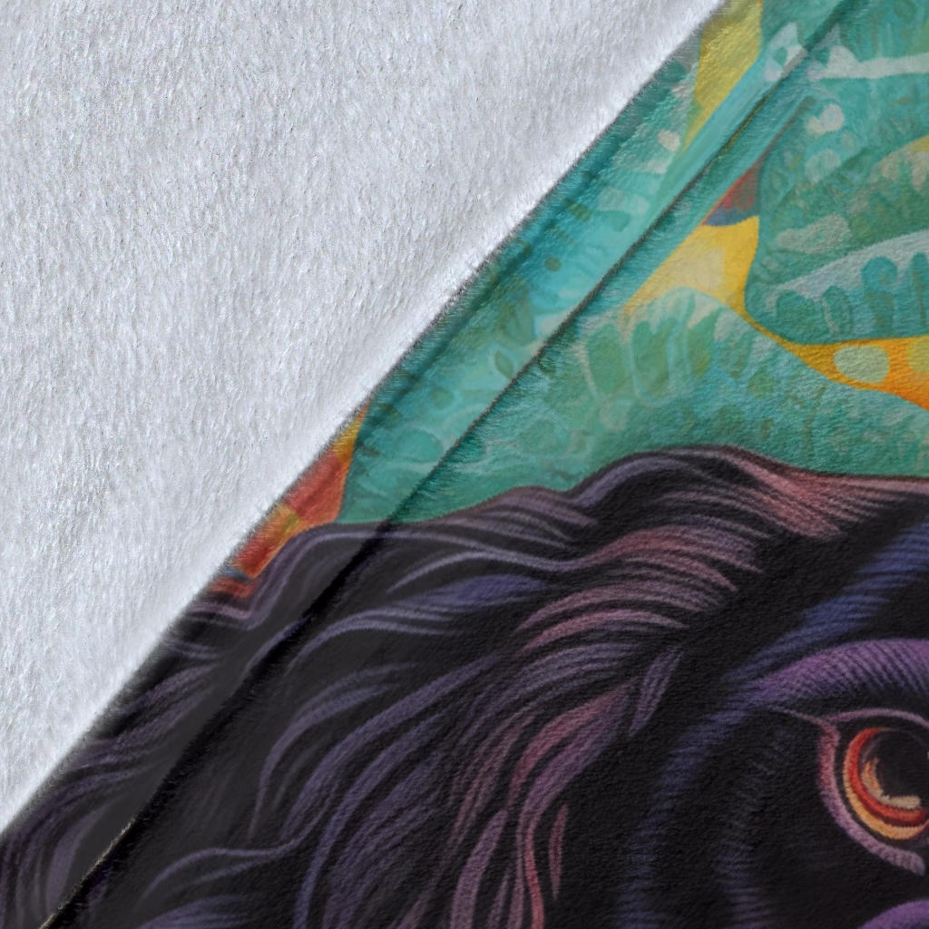 English Springer Spaniel Blanket, Trippy Psychedelics English Springer Spaniel Fleece Blanket, English Springer Spaniel Throw Blanket, English Springer Spaniel Gifts