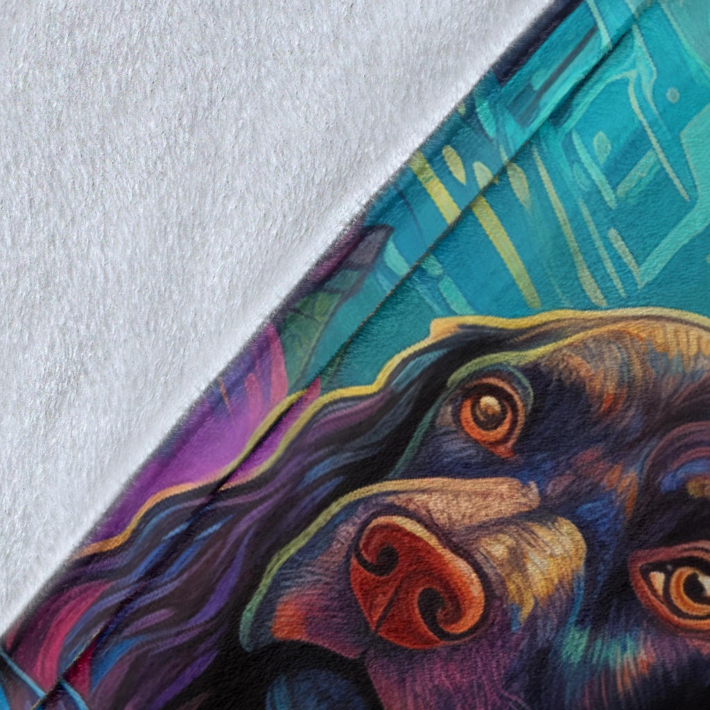 American Water Spaniel Blanket, Trippy Psychedelics American Water Spaniel Fleece Blanket, American Water Spaniel Throw Blanket, American Water Spaniel Gifts