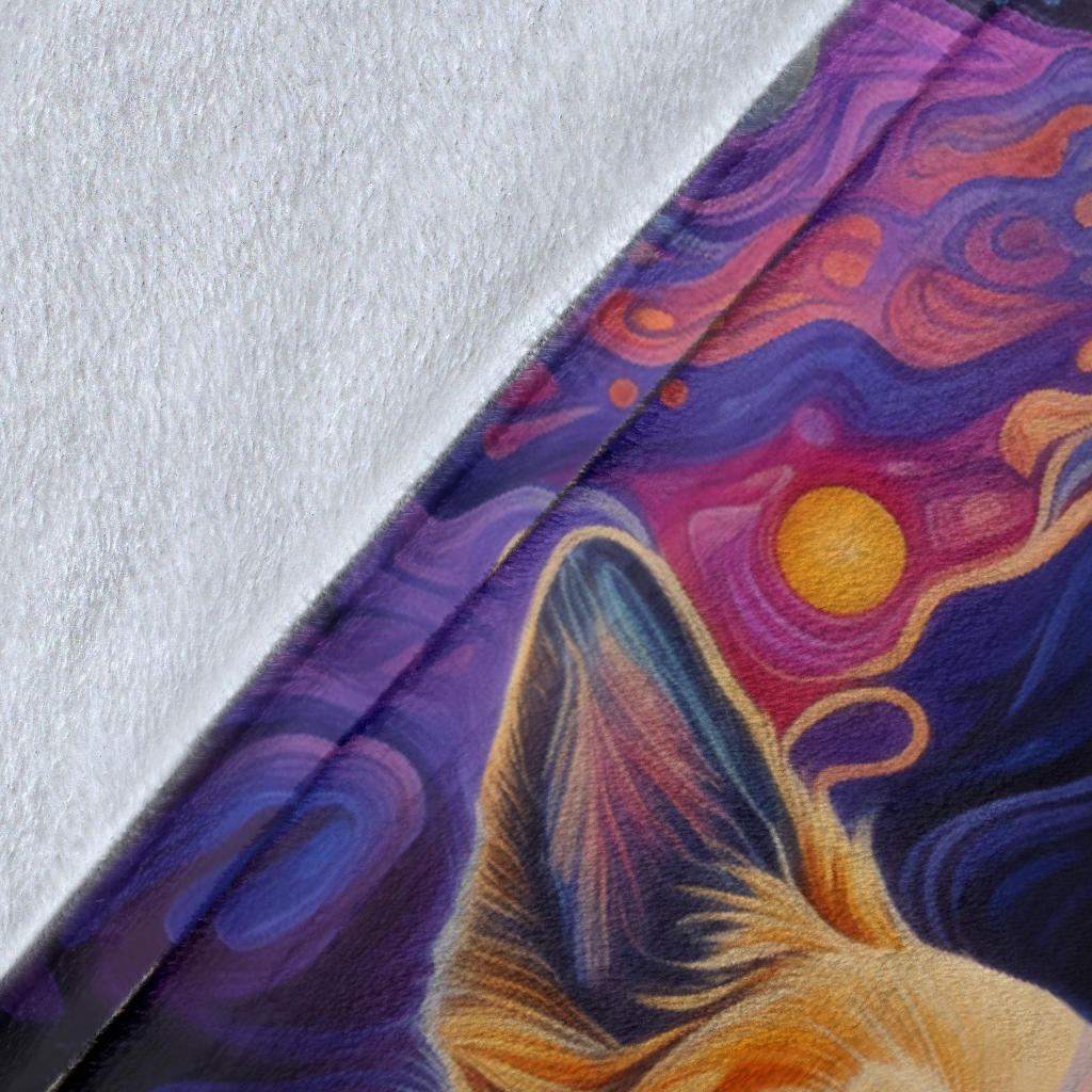 Asian Shepherd Blanket, Trippy Psychedelics Asian Shepherd Fleece Blanket, Asian Shepherd Throw Blanket, Asian Shepherd Gifts