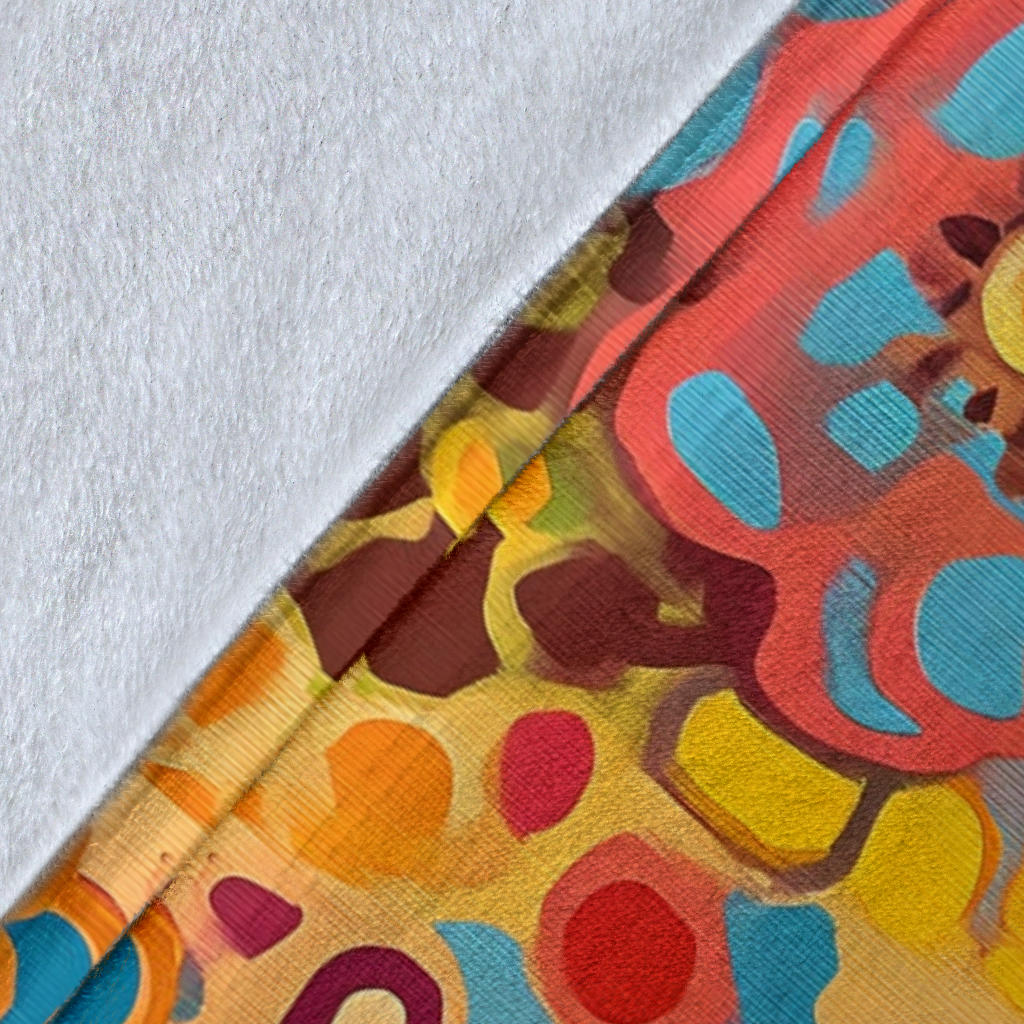 Giraffe Blanket, Trippy Psychedelics Giraffe Fleece Blanket, Giraffe Throw Blanket, Giraffe Gifts