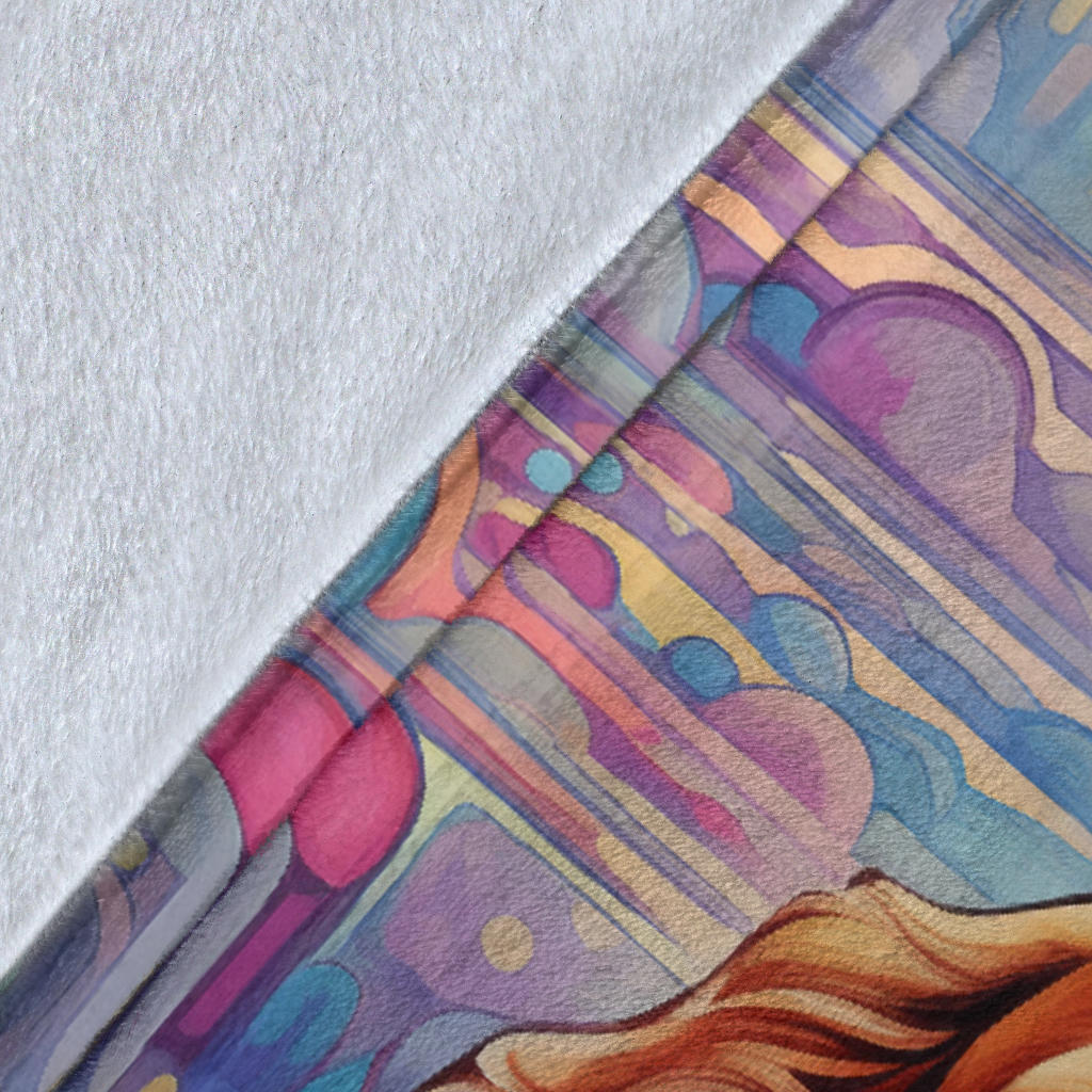 Sussex Spaniel Blanket, Trippy Psychedelics Sussex Spaniel Fleece Blanket, Sussex Spaniel Throw Blanket, Sussex Spaniel Gifts