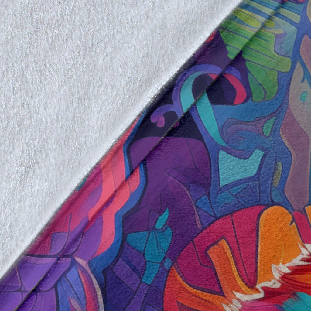 Canaan Blanket, Trippy Psychedelics Canaan Fleece Blanket, Canaan Throw Blanket, Canaan Gifts