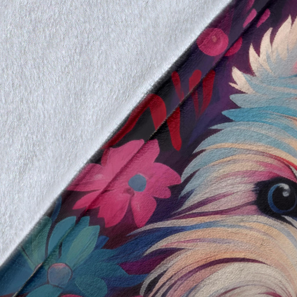 West Highland White Terrier Blanket, Trippy Psychedelics West Highland White Terrier Fleece Blanket, West Highland White Terrier Throw Blanket, West Highland White Terrier Gifts