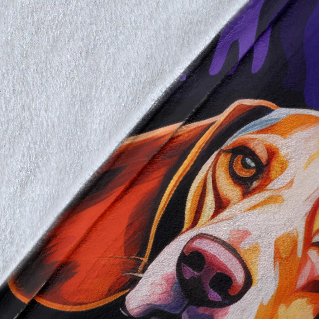 Treeing Walker Coonhound Blanket, Trippy Psychedelics Treeing Walker Coonhound Fleece Blanket, Treeing Walker Coonhound Throw Blanket, Treeing Walker Coonhound Gifts