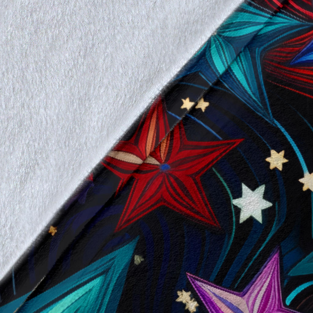 Stars Blanket, Trippy Psychedelics Stars Blanket, Stars Gifts, Flower Child Blanket