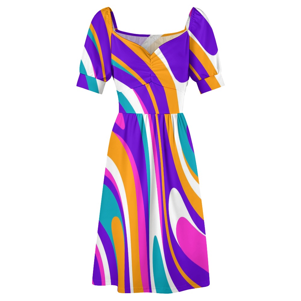 Psychedelic Groovy Sweetheart Dress