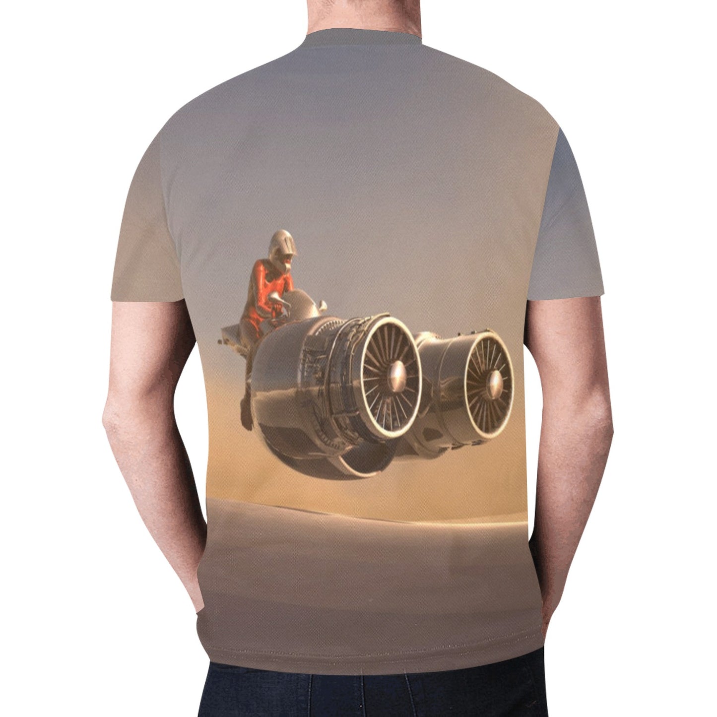 Air Motorcycle Turbine Jet New All Over Print T-shirt