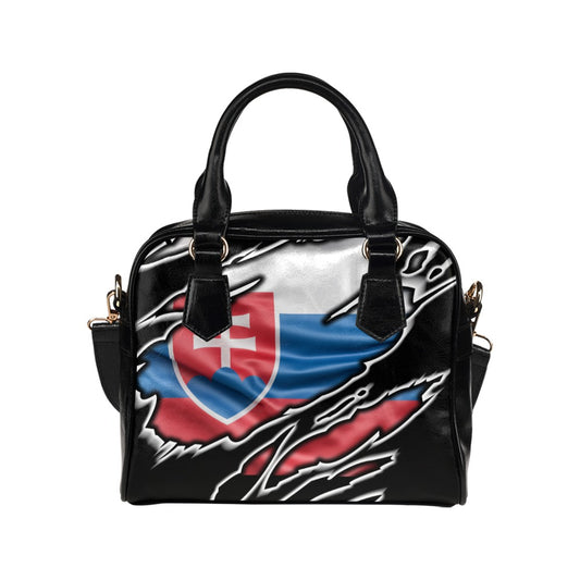 Flag Slovakia patriot love Shoulder Handbag