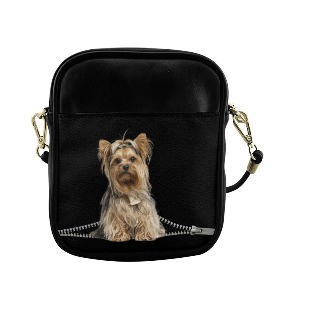 Yorkshire Terrier Zip Sling Bag