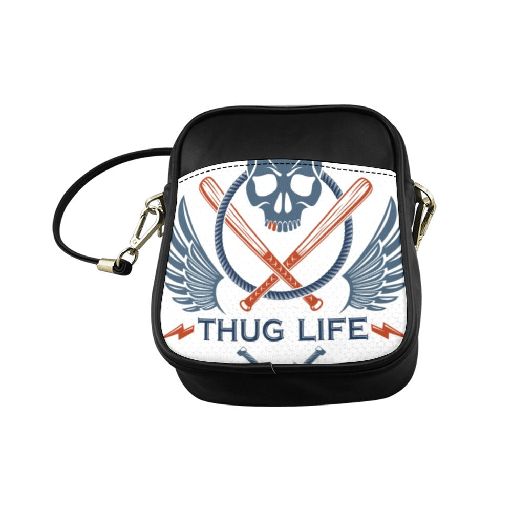 Gang Brutal Criminal Emblem Skull Sling Bag