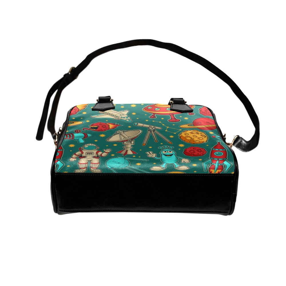 Cartoon Space Shoulder Handbag