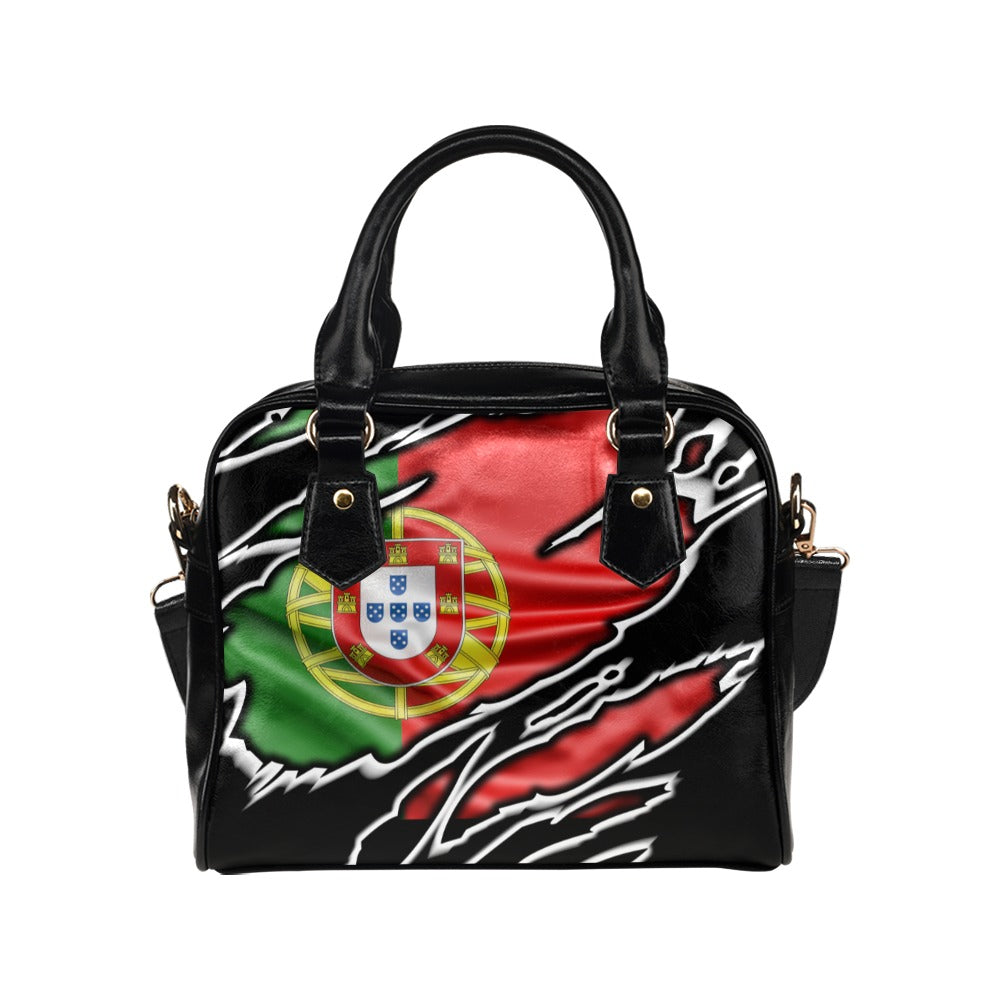 Flag Portugal patriot love Shoulder Handbag