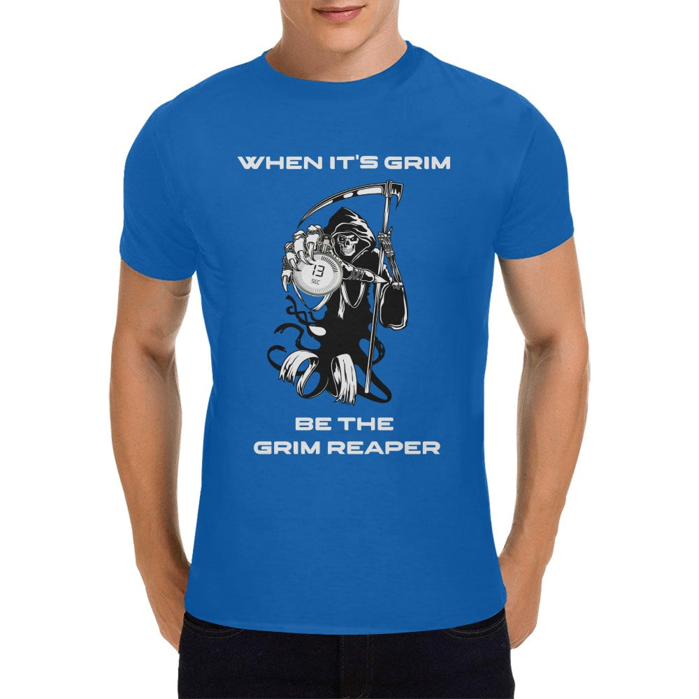 When It's Grim Be The Grim Reaper Skeleton 13 Seconds Men's T-Shirt