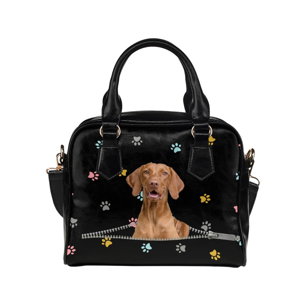 Vizsla Colorful Paws Shoulder Handbag