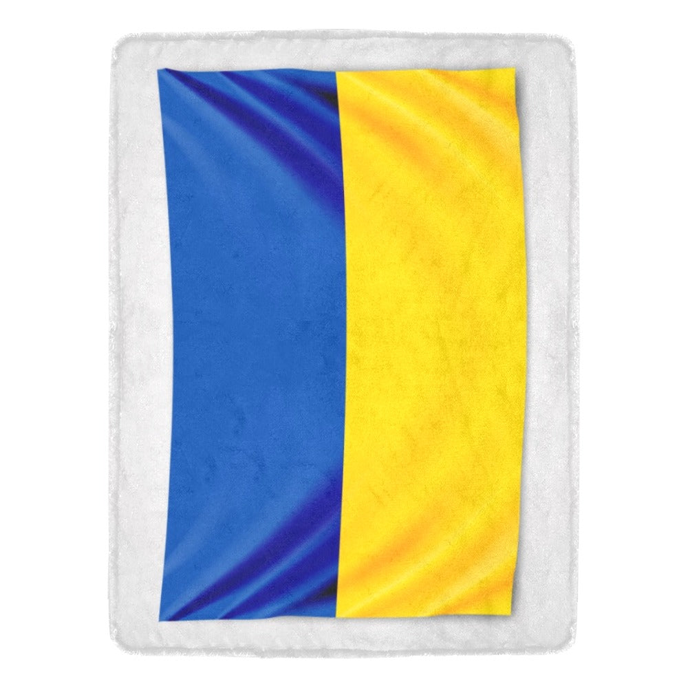 Hanging Flag  Ukraine Ultra-Soft Micro Fleece Blanket 60"x80"