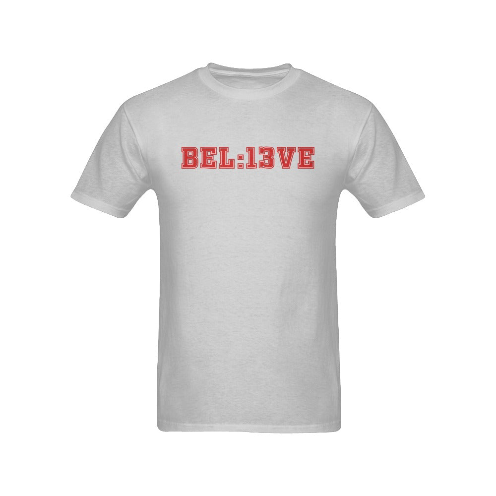 Believe 13 Seconds KC Gray Men's T-Shirt