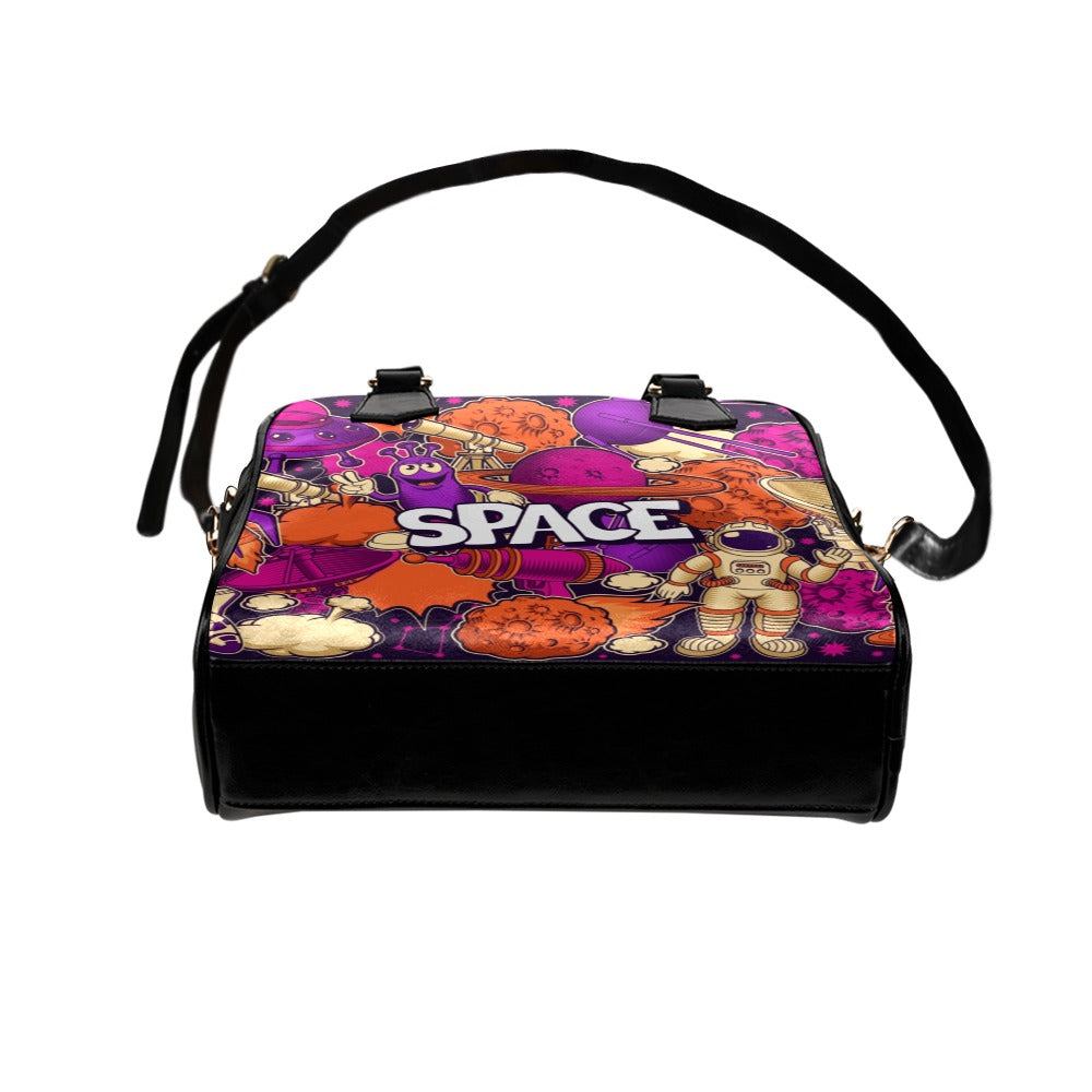 Space Art Shoulder Handbag