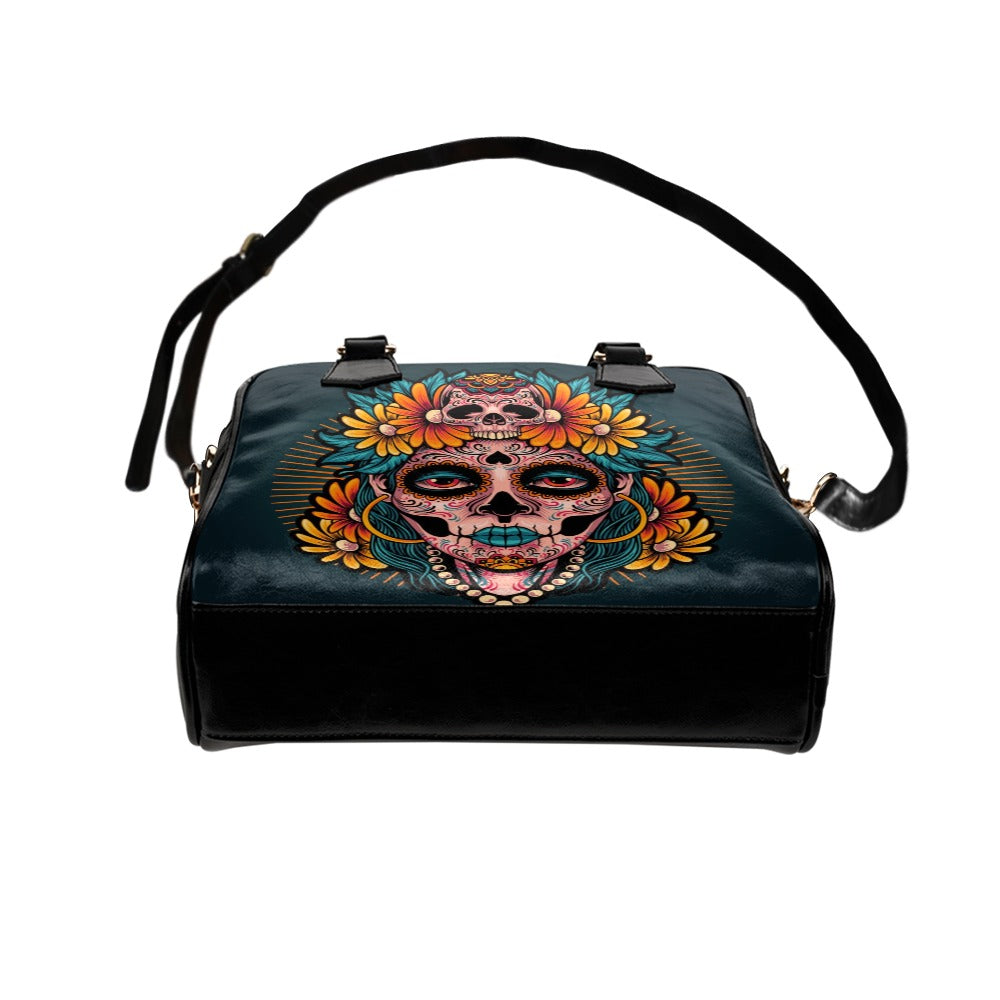 Muertos Girl Skull Shoulder Handbag