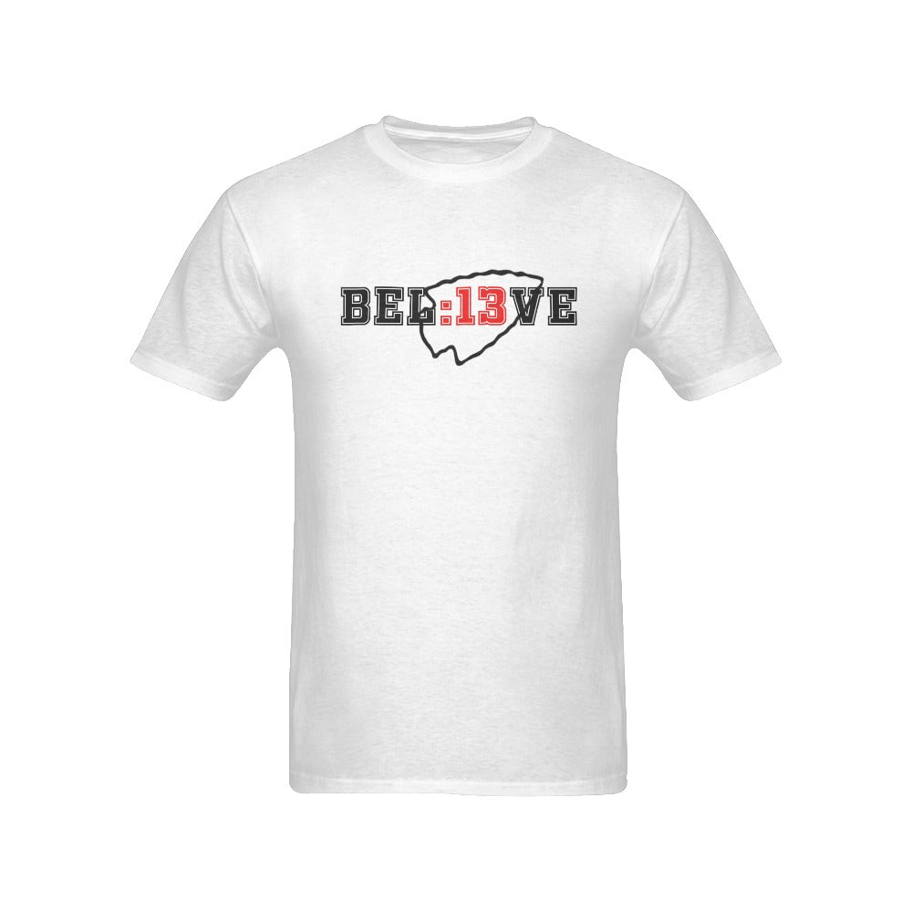 Believe 13 Seconds Chiefs White Men's T-Shirt