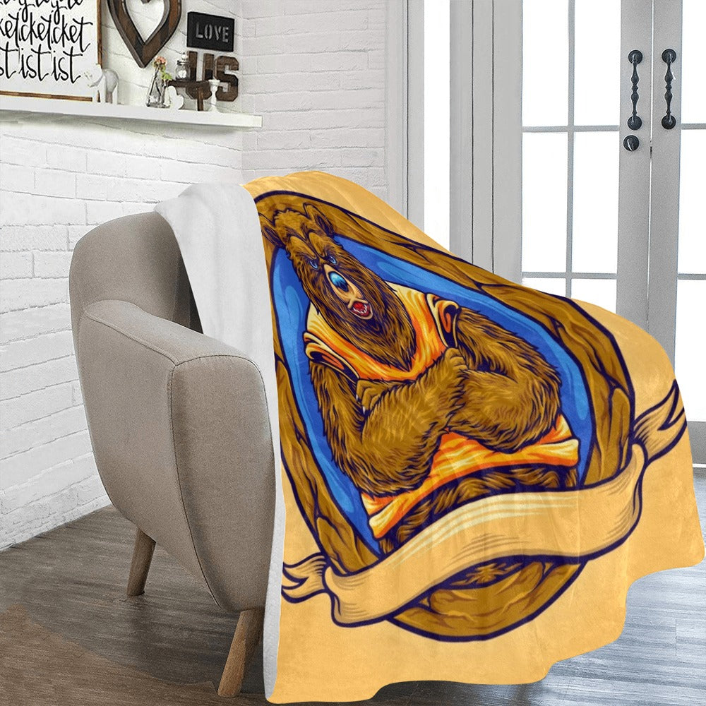 Grizzly Bear Ultra-Soft Micro Fleece Blanket 60"x80"