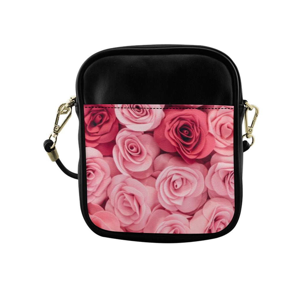 Pink Roses Sling Bag