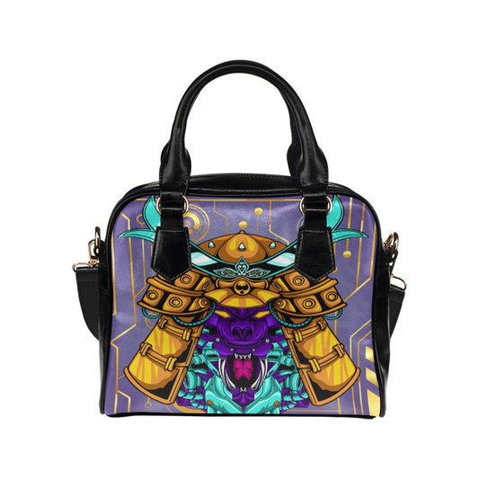 Japanese Mecha Samurai Shoulder Handbag