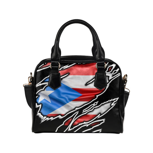 Flag Puerto Rico patriot love Shoulder Handbag