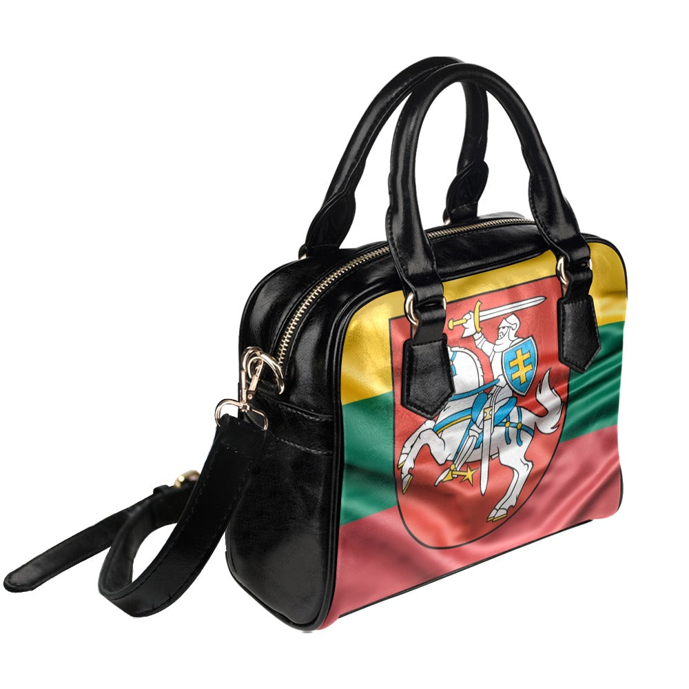 Flag Lithuania coat of arms Shoulder Handbag