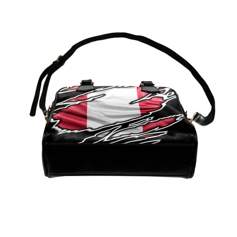 Flag Peru patriot love Shoulder Handbag