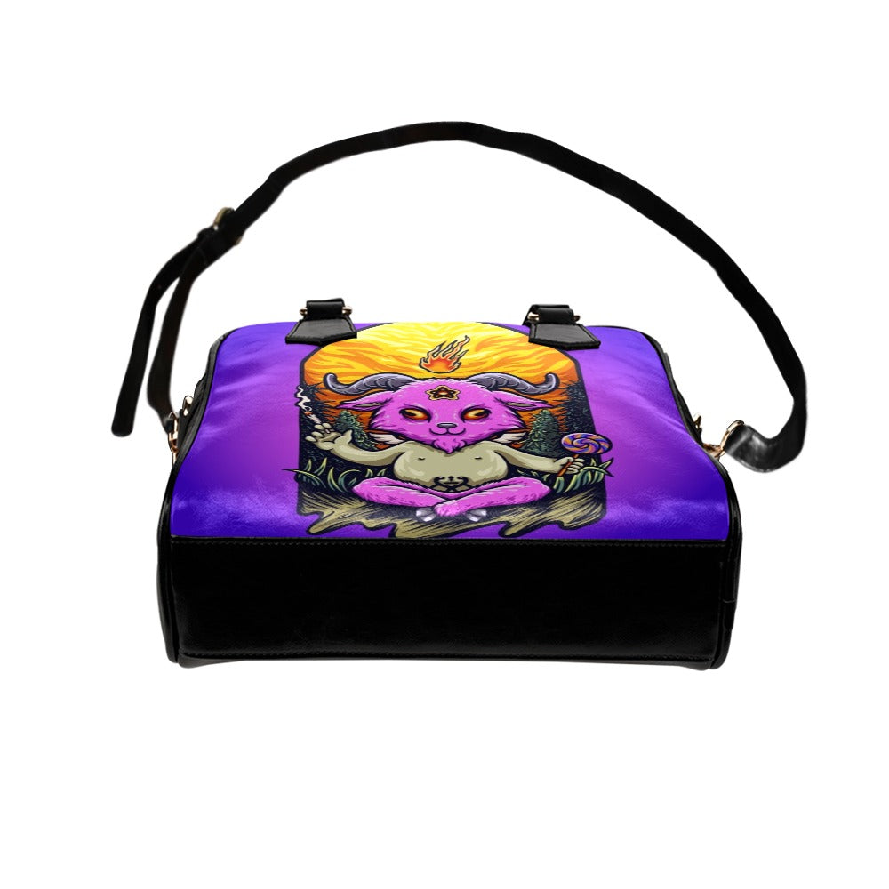 Trippy Mascot Baphomet Cute Shoulder Handbag