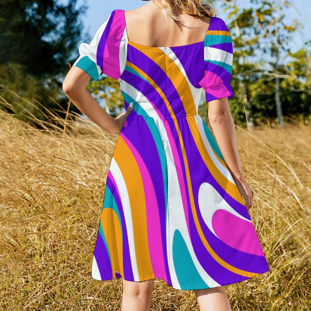 Psychedelic Groovy Sweetheart Dress