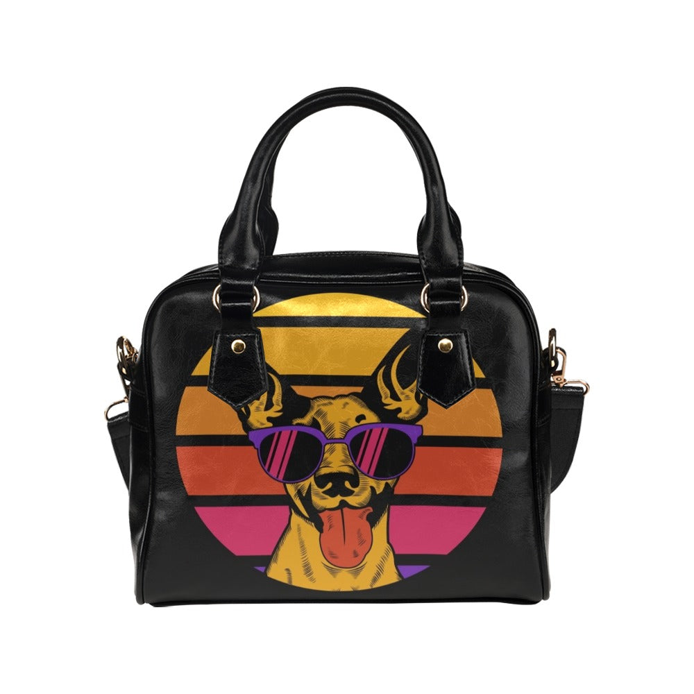 Retro Dog Shoulder Handbag