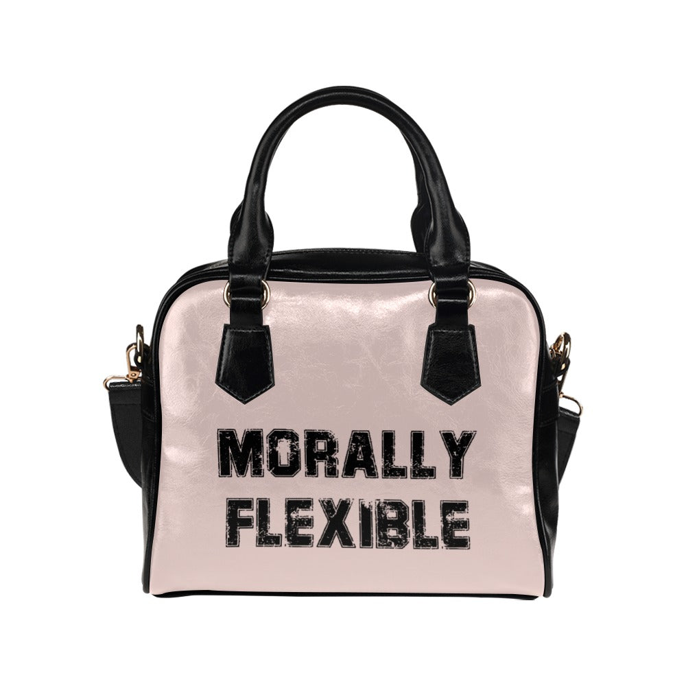 Morally Flexible Funny Sarcastic Hilarious Novelty Shoulder Handbag