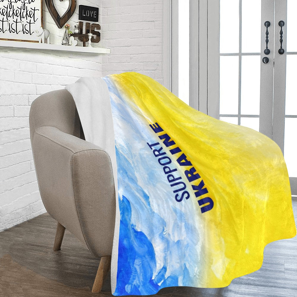 Support Ukraine Ultra-Soft Micro Fleece Blanket 60"x80"