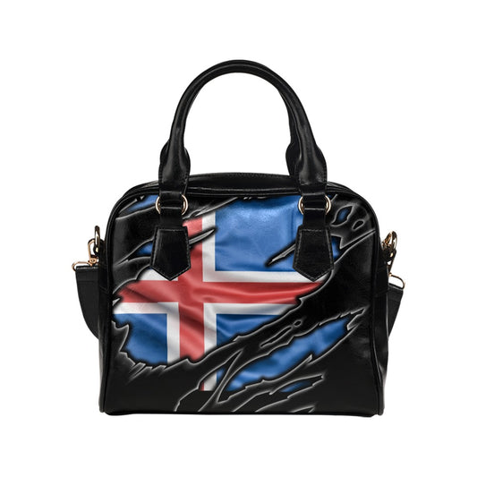 Flag Iceland patriot love Shoulder Handbag