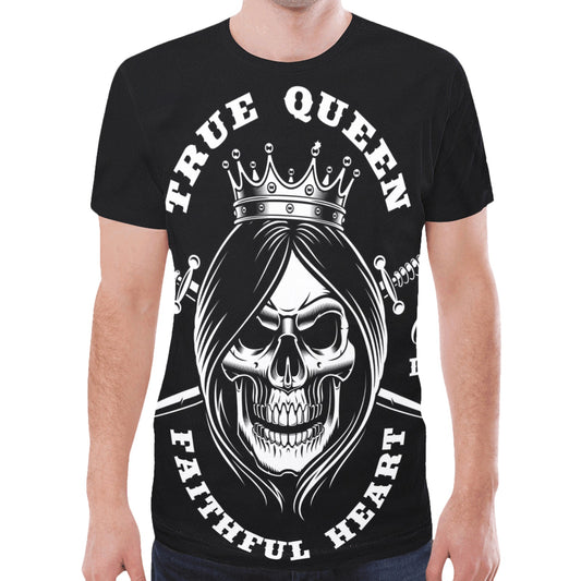 Queen Skull New All Over Print T-shirt