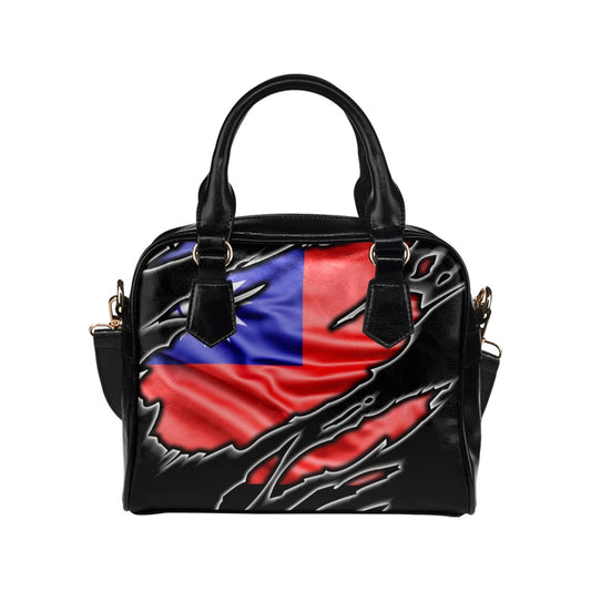 Flag Taiwan patriot love Shoulder Handbag