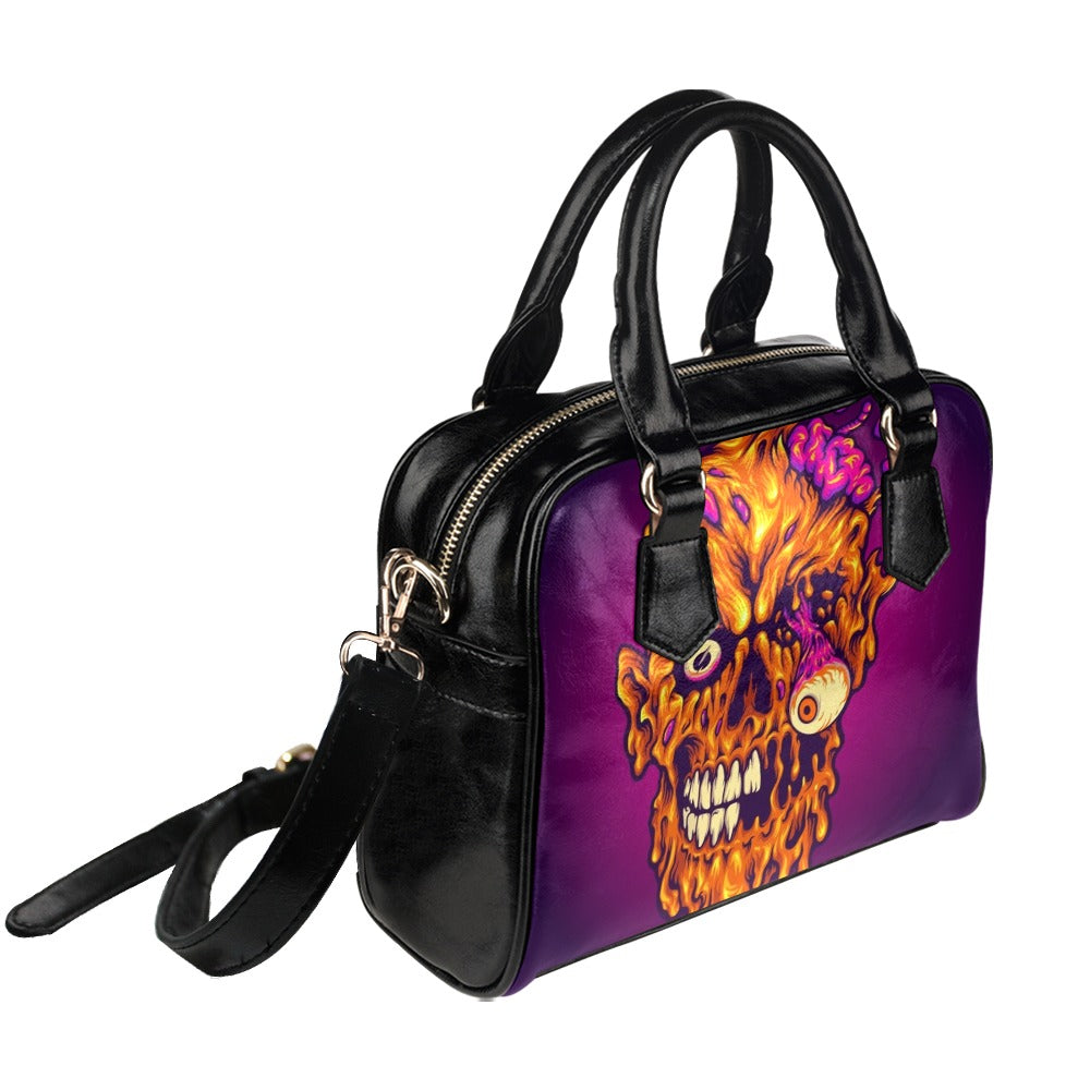 Zombie Creepy Head Horror Shoulder Handbag