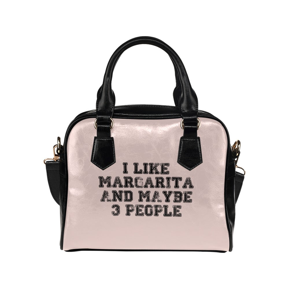 I Like Margarita And Maybe 3 People Funny Drinking Retro Shoulder Handbag