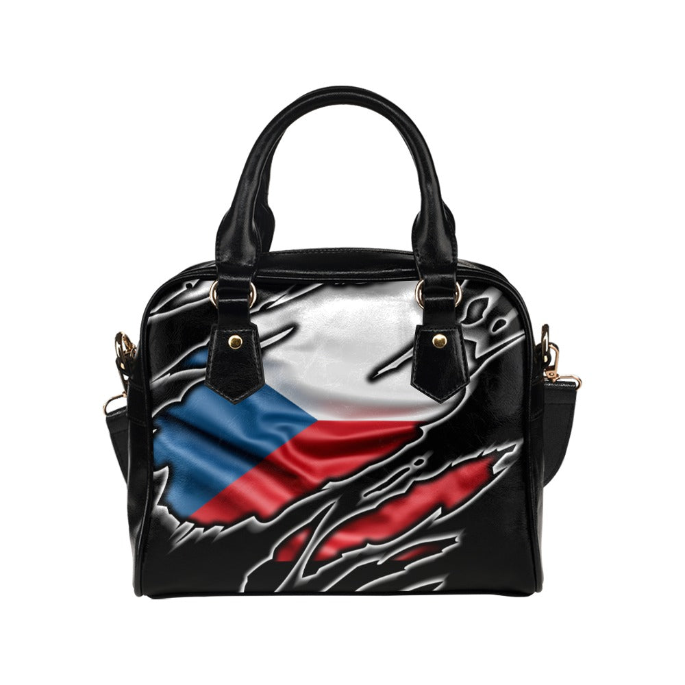 Flag Czech republic patriot love Shoulder Handbag