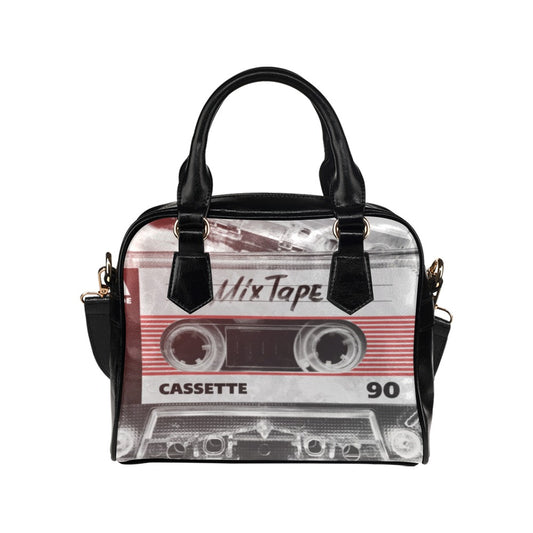 Cassette Old School Retro Mix Tape Shoulder Handbag