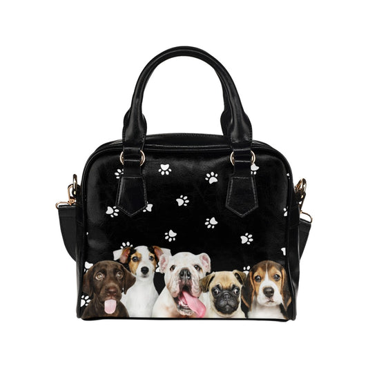 Puppies Paws Shoulder Handbag