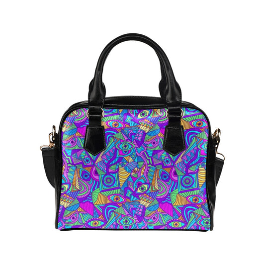 Pshychedelic Eye Trippy Hippy Shoulder Handbag