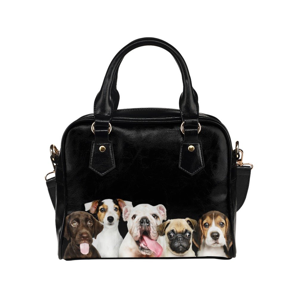 Puppies Shoulder Handbag