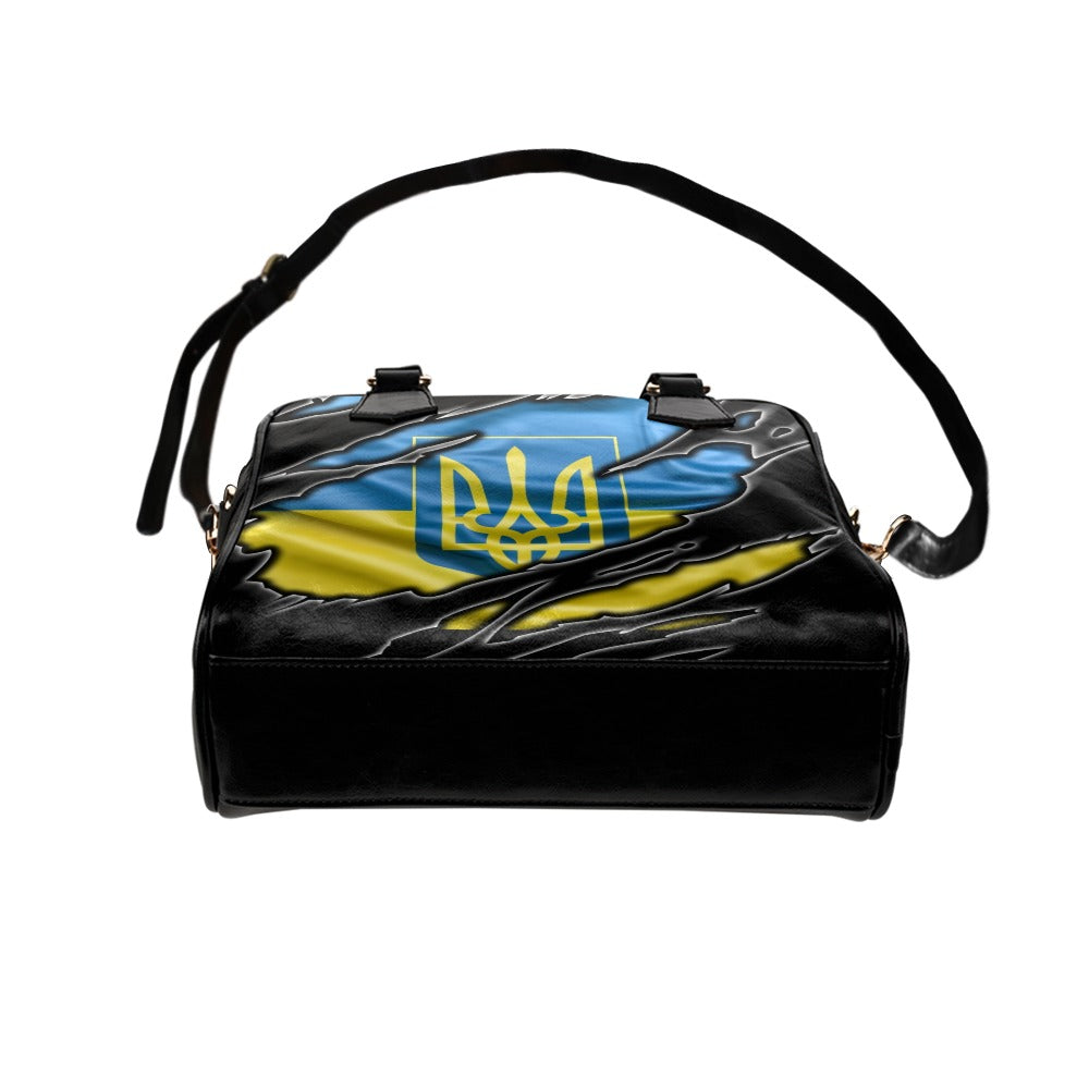 Ukraine coat of arms Flag Premium Shoulder Handbag