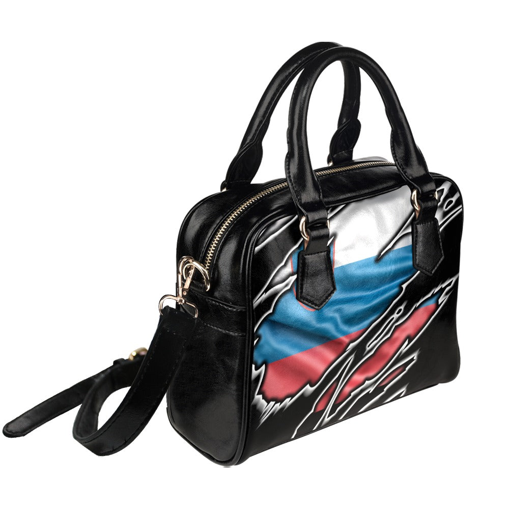 Flag Slovenia patriot love Shoulder Handbag