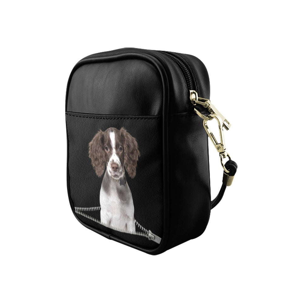 English Springer Spaniel Zip Sling Bag