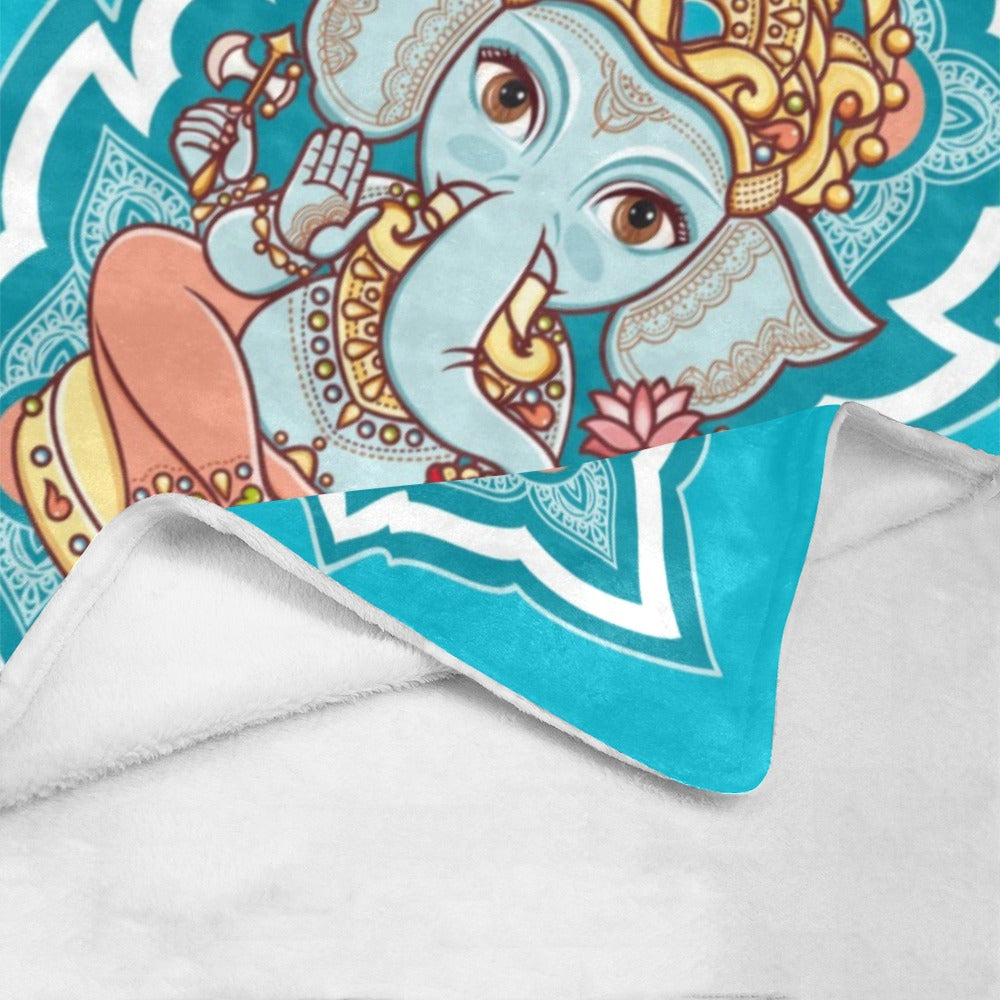 Ganesh Chaturthi Indian Mythology Elephant Ultra-Soft Micro Fleece Blanket 60"x80"