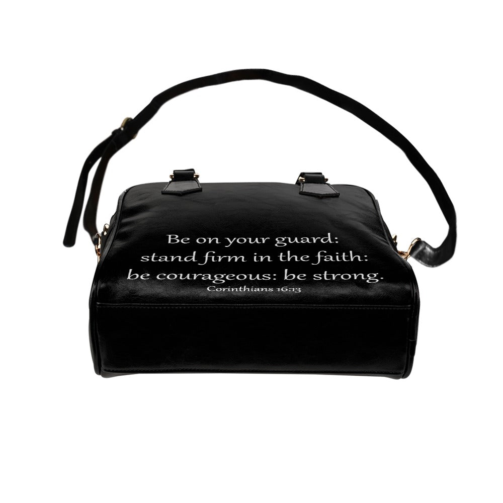 Corinthians 16 13 Bible Verse Quote Jesus Christian Shoulder Handbag